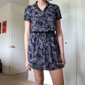 NWT Palm leaf print top and skirt set